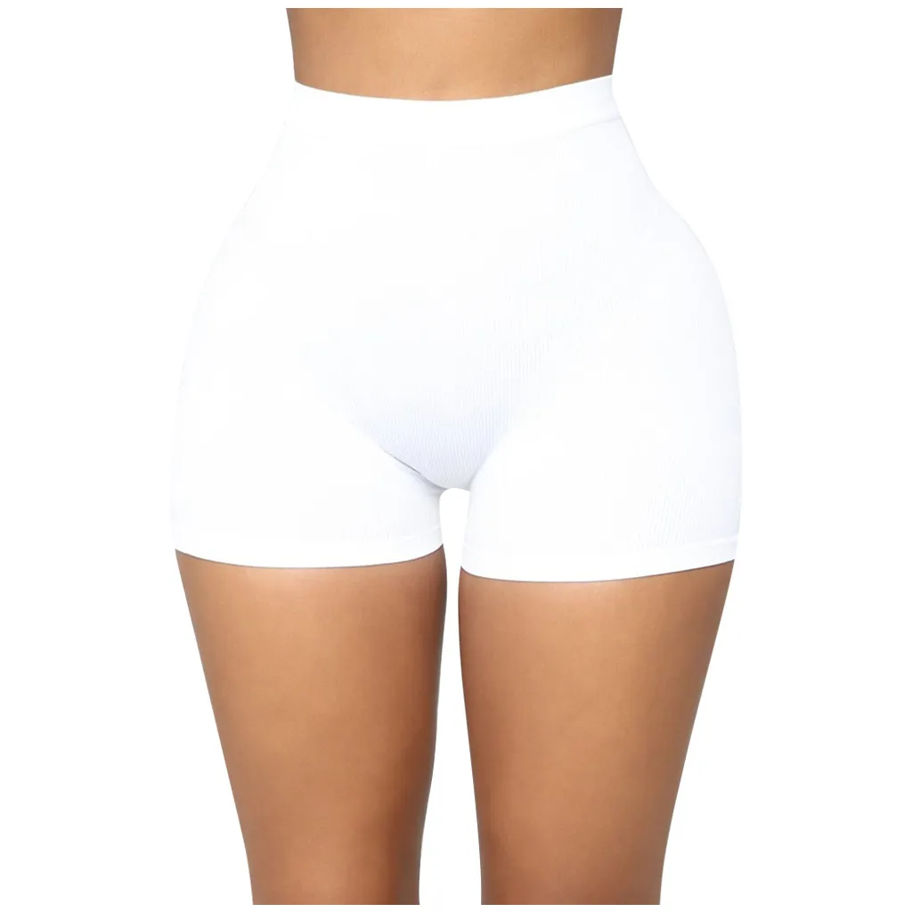 Женские эластичные леггинсы с высокой талией облегающие спортивные