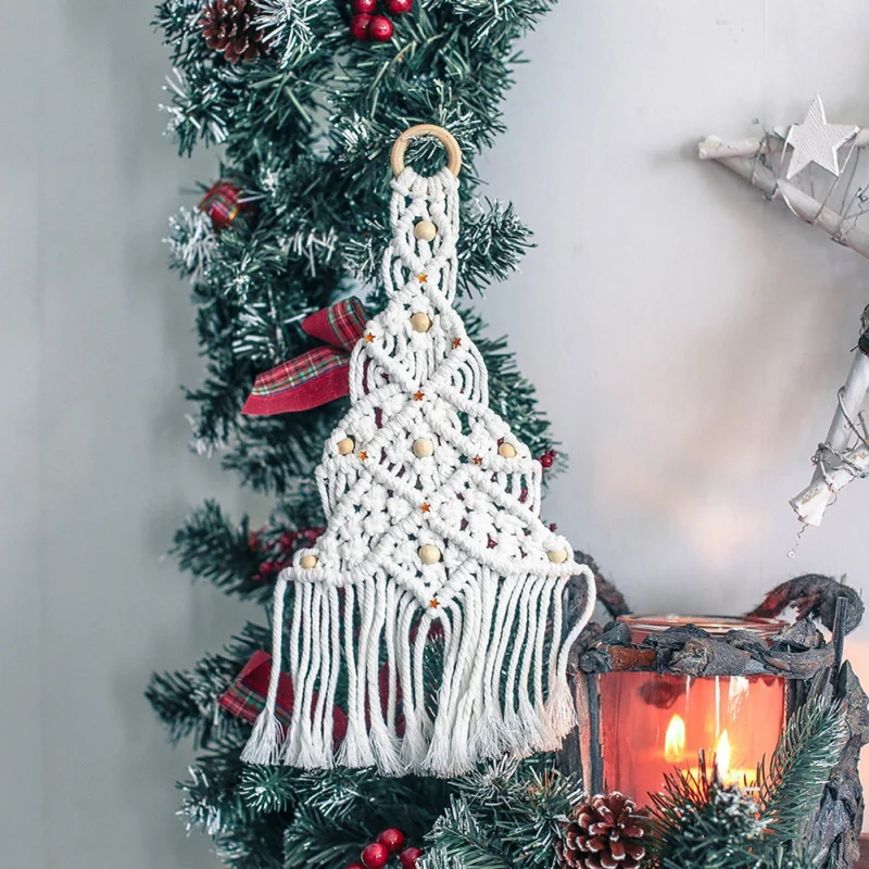 Плетеный макраме ручной работы настенный гобелен свадебное украшение для стены