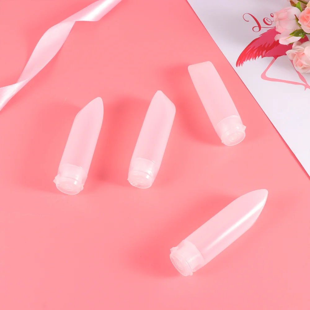 

4pcs 30ML Empty Squeezed Cosmetic Storage Container Dispenser Refillable Cosmetics Tube Bottle with Cap for Travel Use