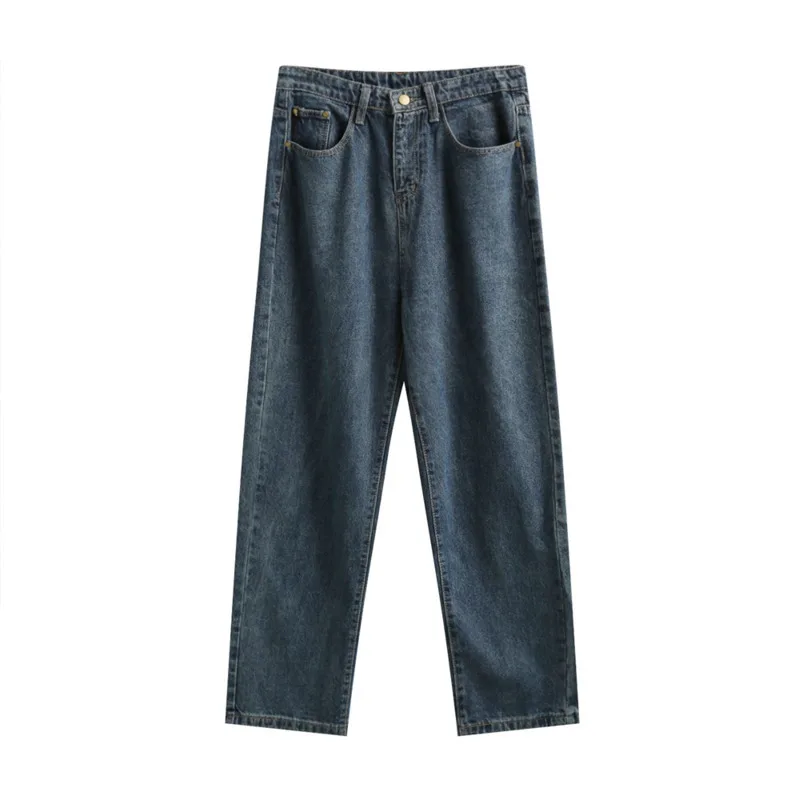 Новинка весна-осень 2020 популярные парные однотонные потертые джинсы для