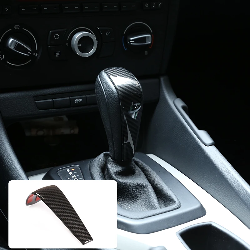 

Carbon Fiber ABS Car Gear Shift Head Cover Trim For E48 E61E64 E65 E85 E86 E83 E53 E81 E82 E87 E90 E91 E92 E93 F01 Car Accessory