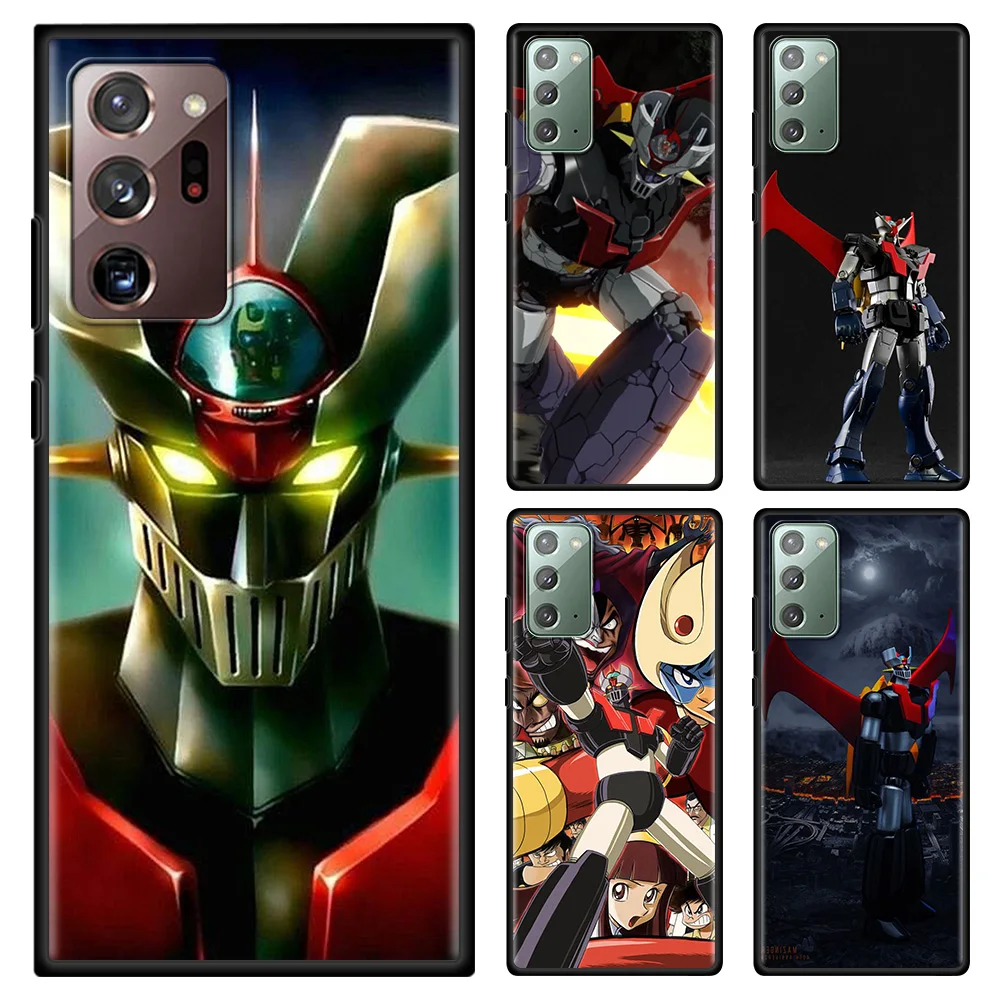 

Japan Manga Mazinger-Z Phone Case For Samsung Note 20 Ultra 10 Lite Plus 9 8 Shell Black TPU Silicone Cover Capa Fundas Coque
