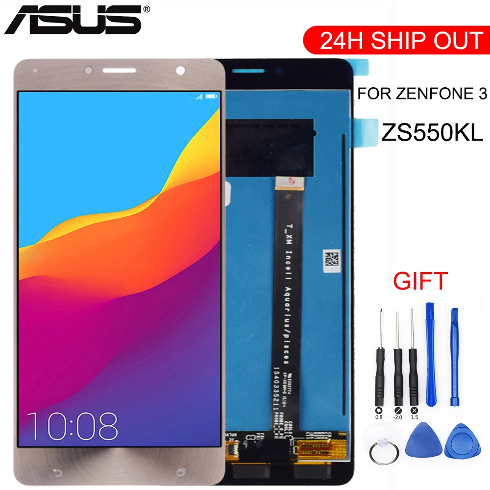 Оригинальный 5,5 'ips дисплей для Asus Zenfone 3 Deluxe ZS550KL ЖК-сенсорная панель Z01FD ЖК-дигитайзер Запасные части