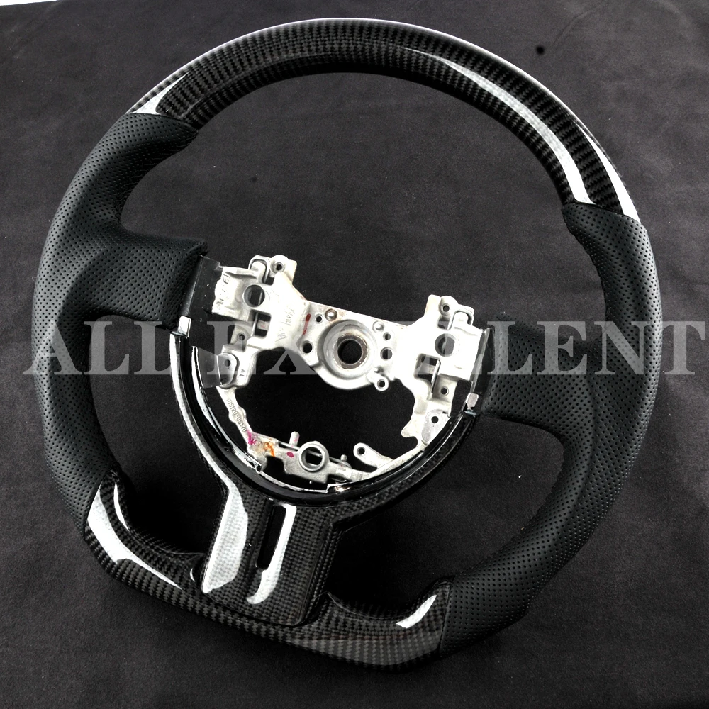 Купить Перфорированная кожа на руль из углеродного волокна с отделкой для Toyota 86 2013-2018, для Subaru BRZ, замена рулевого колеса