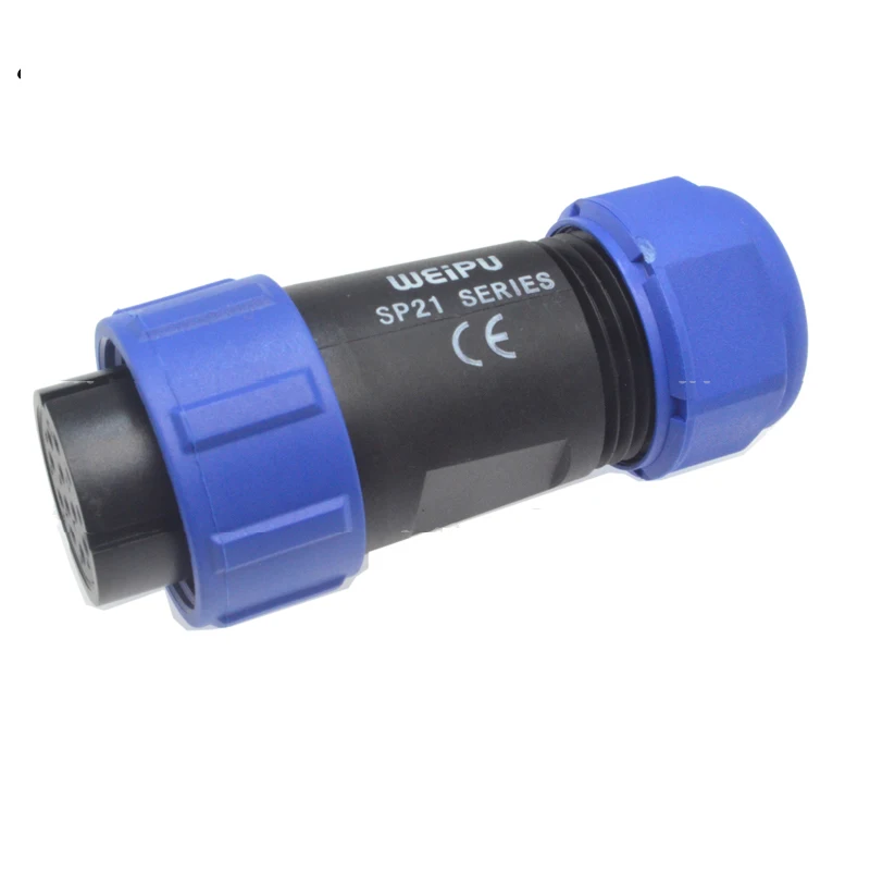 Оригинальный разъем Weipu SP21 2 3 4 5 7 9 12 контактный гнездовой для кабеля IP68 штекер с