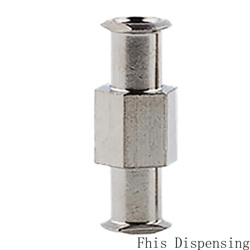 Упаковка из 10 металлических двойных соединений или соединителя для шприца Luer