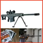 Снайперская винтовка Barrett M82A1, 3D бумажные модели, детская игрушка-пазл, игра для косплея, сборная игрушка для детей ручной работы, 145 см 1:1