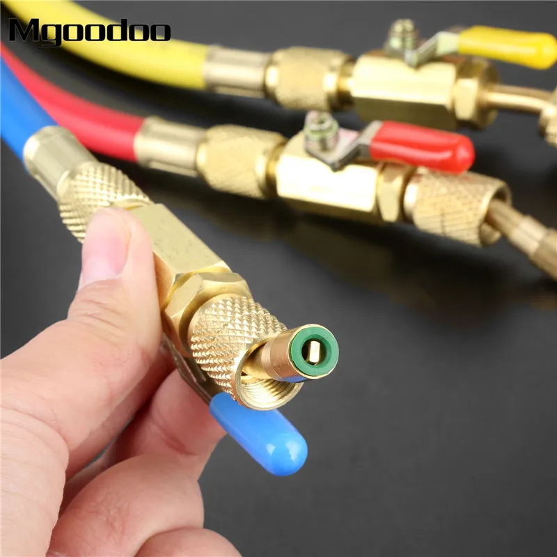 3 шт. запорный клапан 1 5 m R410A для быстрой зарядки переменного тока HVAC 1/4 '' SAE