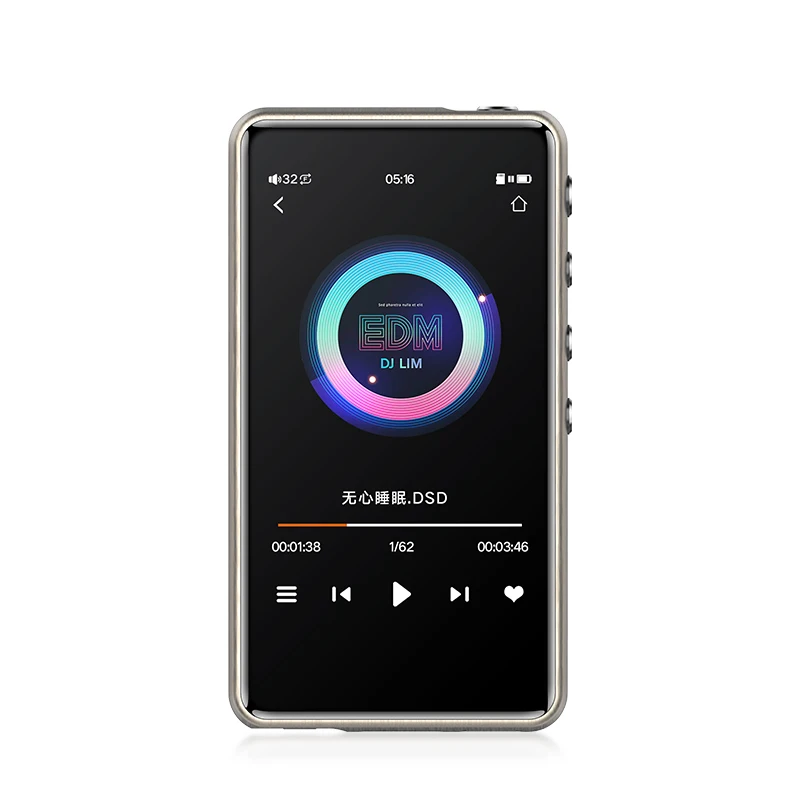 Gold AK NiNTAUS X10S MP3 Hifi плеер обновленная версия DSD64 HIFI музыка Высокое качество Мини Спортивный ЦАП WM8965 процессор 16 Гб - Цвет: Gold