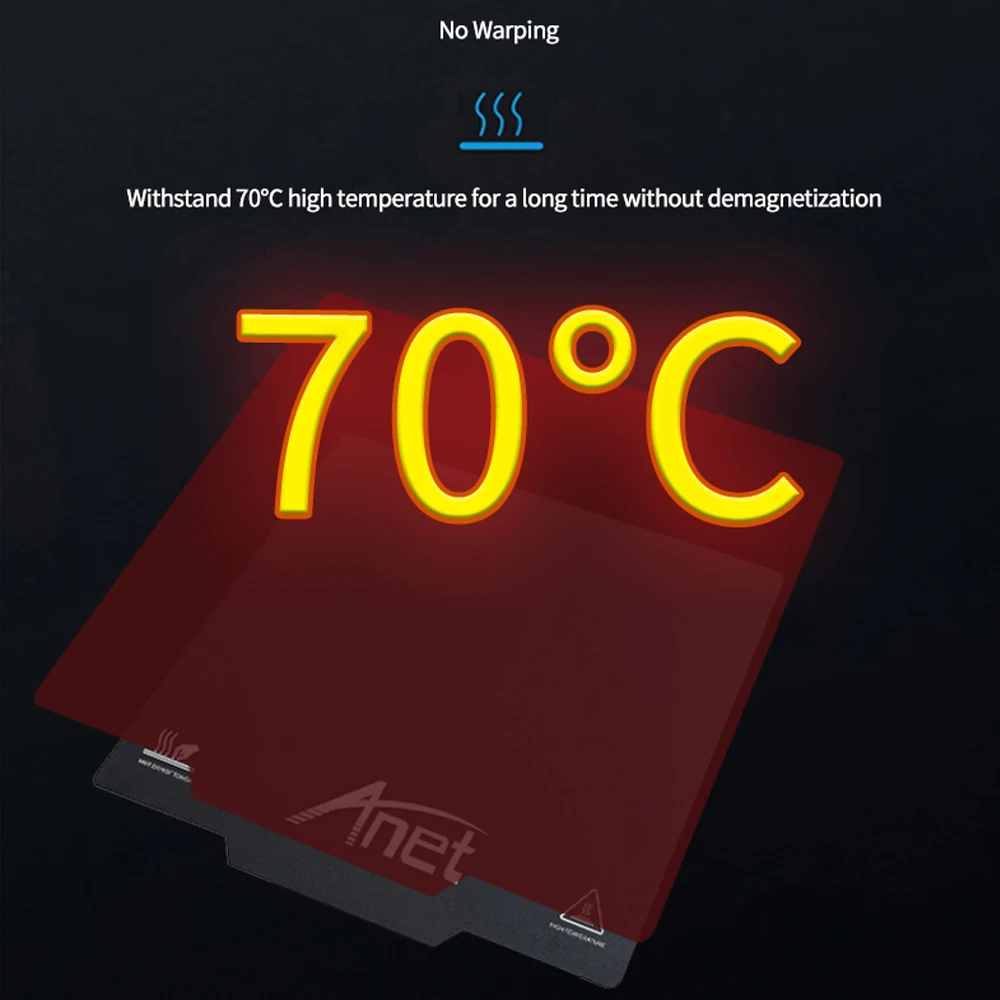 anet 3d printer parts hot bed heatbed pad table soft magnetic mat sticker for 3d printers printing platform easy remove models free global shipping