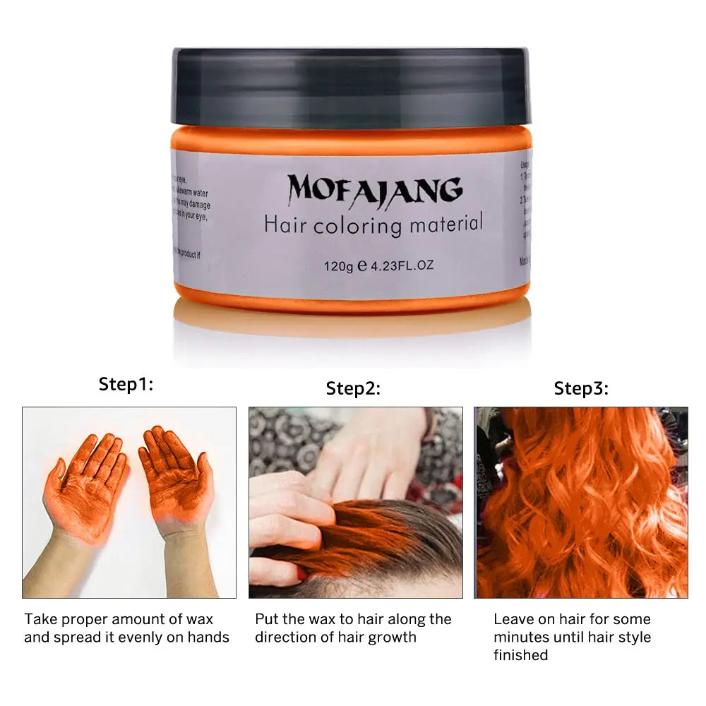 Hair Color Wax Temporary Cream Pomades Instant Wash For Men And Women Disposable Dye | Красота и здоровье