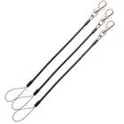 Комплект из 3 предметов, черный удерживающая веревка рыболовный шнурок Катушка кабеля шнурки плоскогубцы Безопасность сетка железной проволоки для ключей, брелки для ключей, рыбалка Безопасность талреп