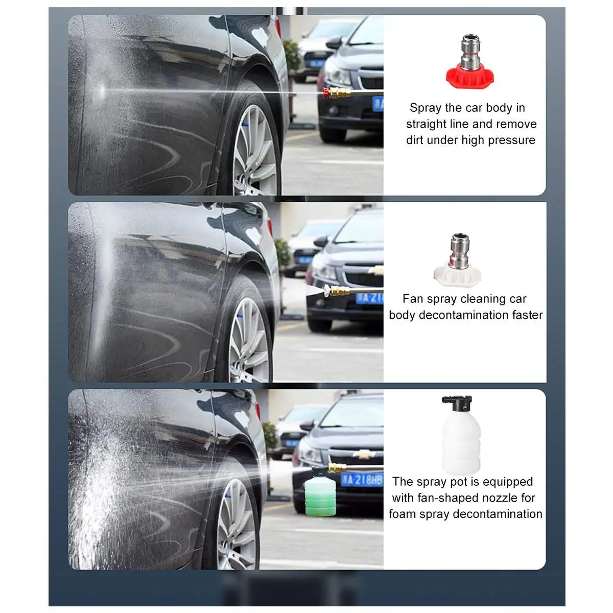 Дешево 30 бар Беспроводной мойщик высокого давления водяной пистолет портативный мойщик высокого давления пенный генератор для батареи Makita