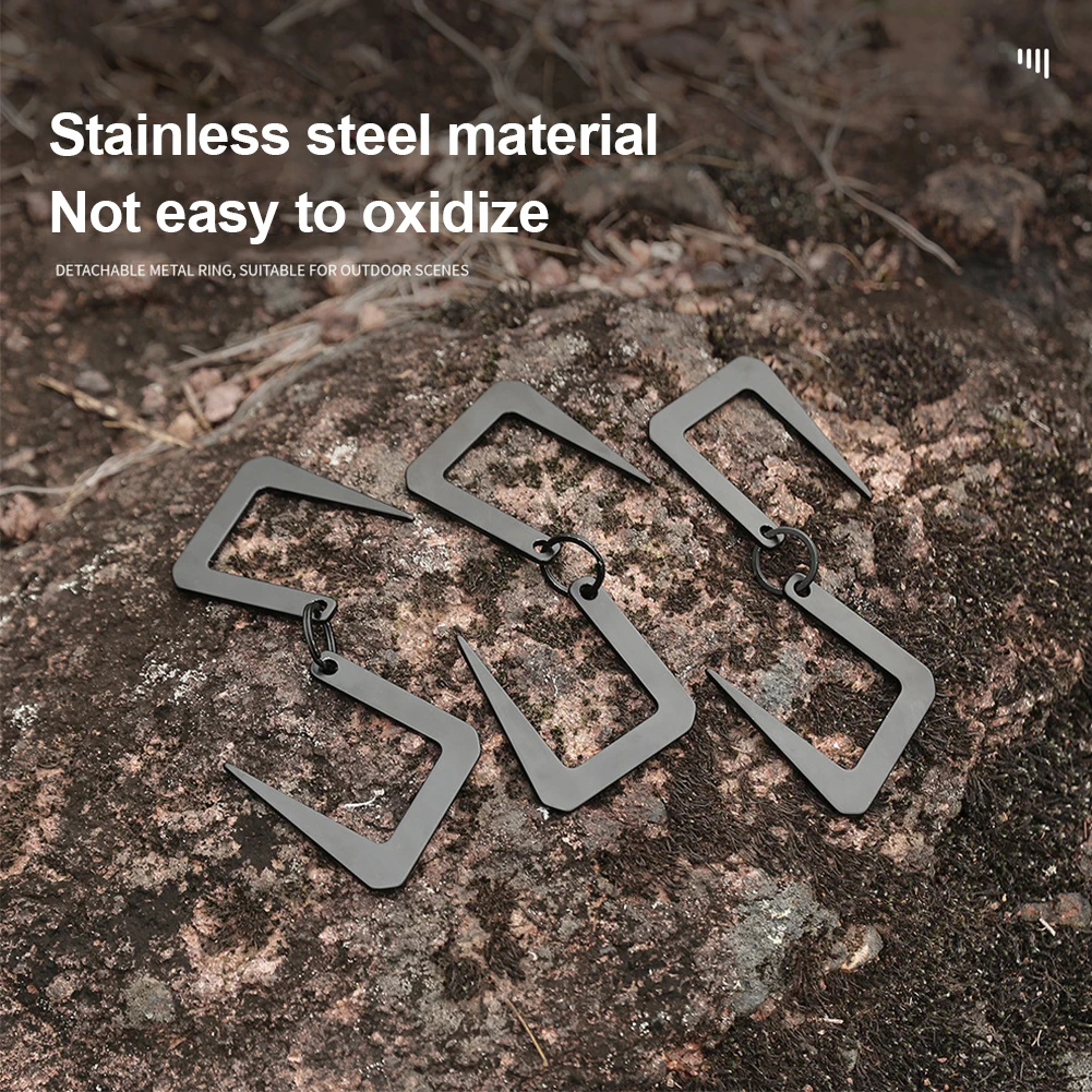 

Outdoor Camping Storage Hook Stainless Steel S-Shaped Pot Pan Hanging Buckles Outdoor Hook Hiking Portable Outdoor Accessories