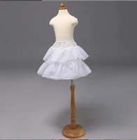 wedding accessories white girls vestido longo waistband children ball gown crinoline skirt petticoats in stock