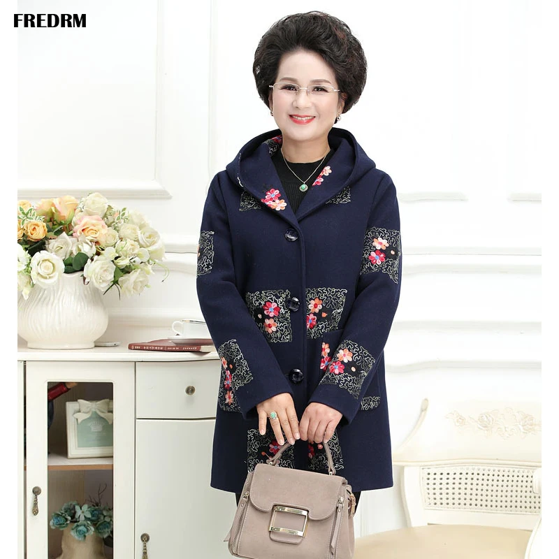 FREDRM женские пальто 2019 Новое Женское шерстяное большого размера зимнее из