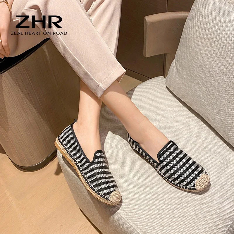 

2021 Espadrille Shoes Women Flat Casual Lazy Cozy Comfortable Shoes Luxury Brand Designers Female Fisherman