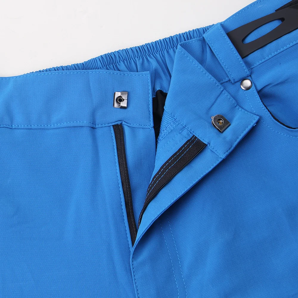 

ARSUXEO Men Padded Baggy Cycling Shorts Reflective MTB Mountain Bike Bicycle Riding Trousers Adjustable Waist Loose Fit Shorts