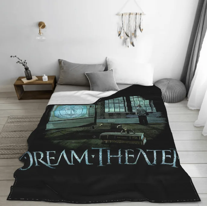 

Dream Theater 'Distance Over Time Blankets Flannel Spring/Autumn Breathable Lightweight Throw Blanket for Bedding