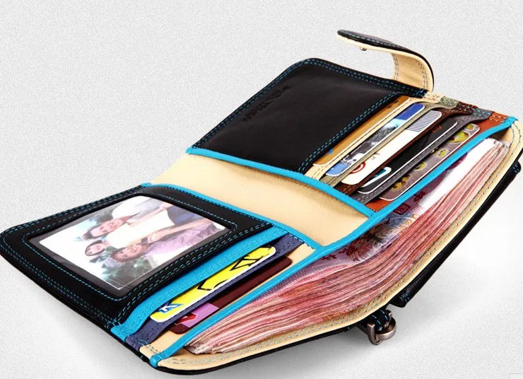 

2020 New Men Birthday Gift Leather Bag For Men With Mobile For iPhone SE Purse Card Holder bag Pocket Wallets