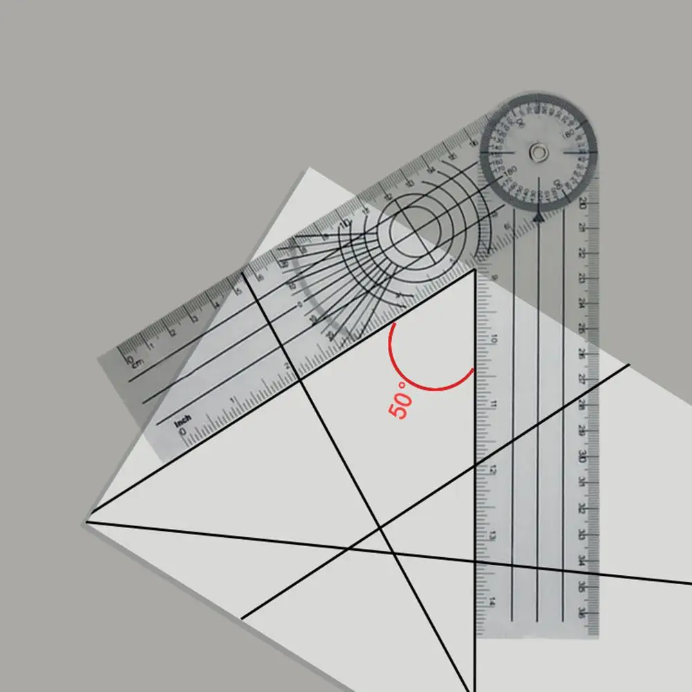 Multi-Ruler 360 Degree Goniometer Angle Medical Spinal Ruler Protractor Useful Measuring School Office Supplies Dropship | Инструменты