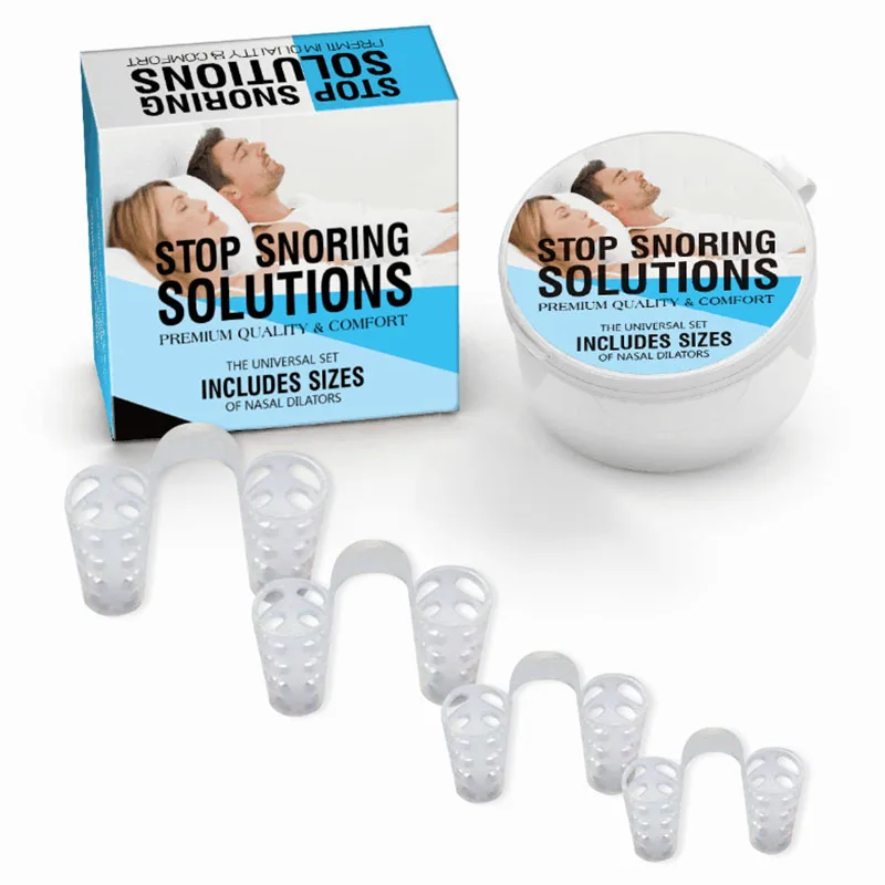 2021 New Anti Snoring Snore Nose Clip Silicone Solution Device Stopper Sleeping Aid Nasal Dilators Care Tools | Красота и здоровье