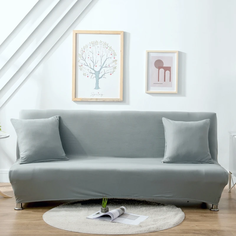 Эластичный складной чехол для дивана без подлокотников универсальный плотный