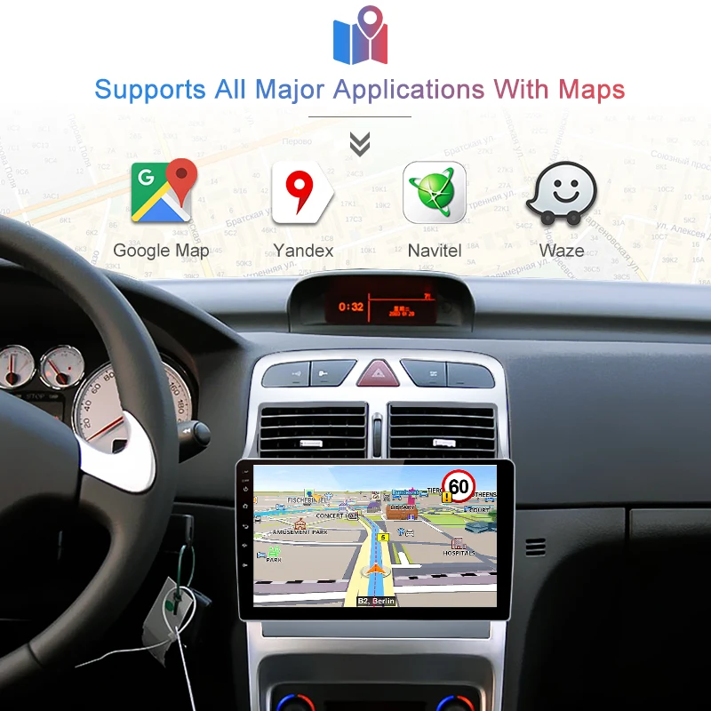 Junsun 4G+ 64G Android 9,0 для peugeot 307 2002-2013 авто 2 din автомагнитола стерео плеер Bluetooth gps навигация нет 2din dvd