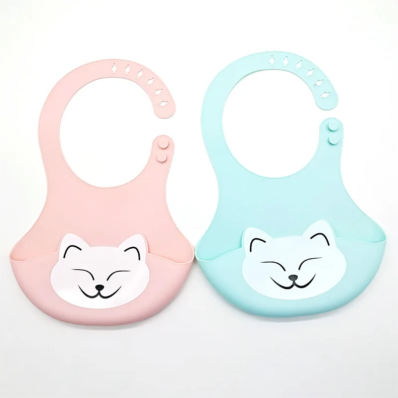 

Baby Bib for Newborn Cute Cartoon Print Kid Feeding Arpon Waterproof Baby Bibs Silicone Adjustable Food Saliva Towel Burp Cloth