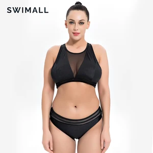 Бикини 2019 размера плюс, Женский однотонный купальный костюм для женщин, Раздельный пляжный купальник, винтажный женский купальник, бикини