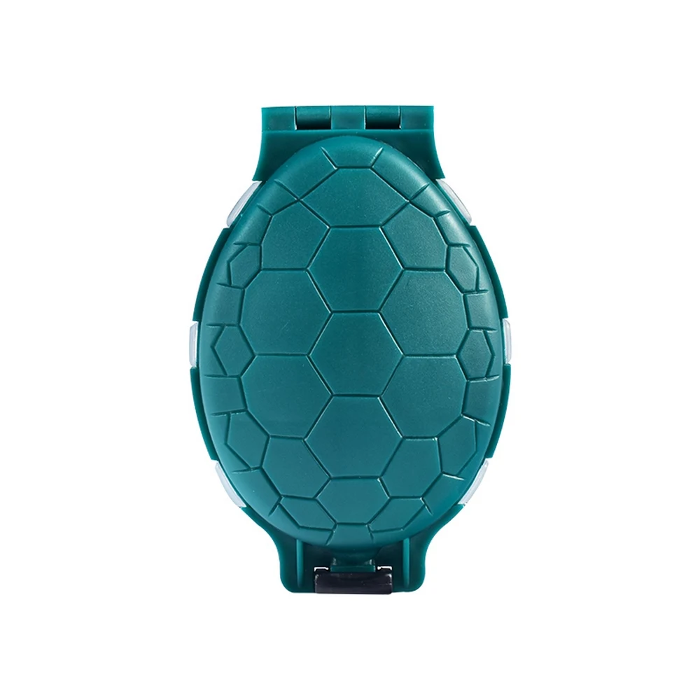 

Turtle Shell Type Fishing Lure Box Plastic Accessories Artificial Bait Two Sides Hooks Non-Slip LH0003