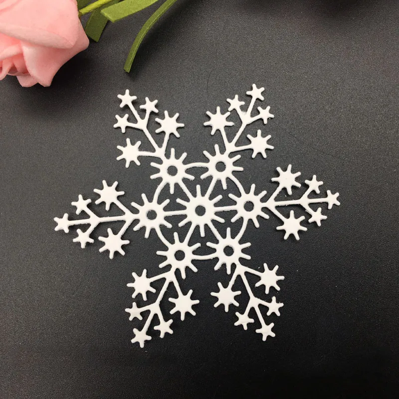 3 шт зимние снежинки металлические режущие штампы для DIY Скрапбукинг фото