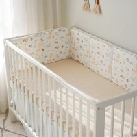 baby nursery nordic stars design baby bed thicken bumper one piece crib around cushion cot protector pillows newborns room decor