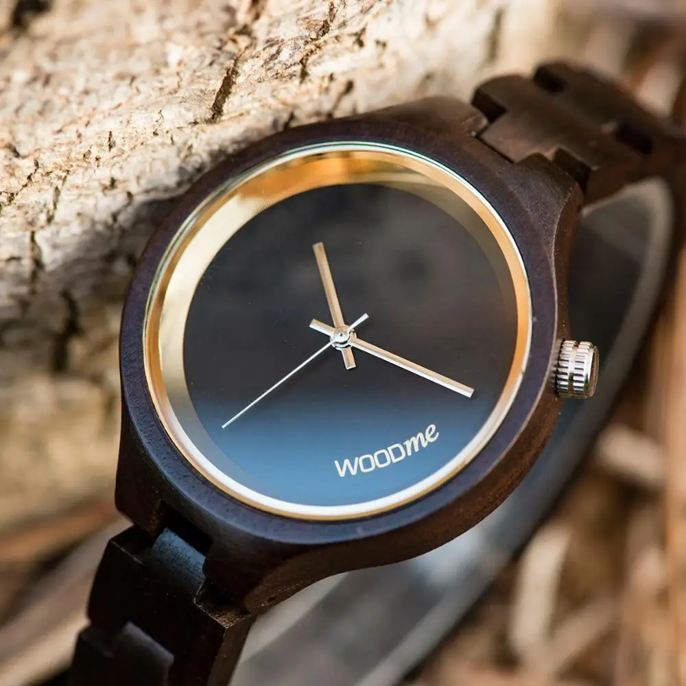 Женские часы деревянный ящик качество кварт механизм женские наручные relogio feminino