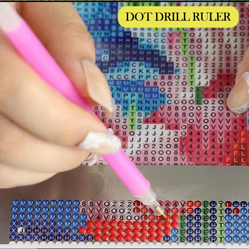 Набор для алмазной живописи 5D линейка из нержавеющей стали с 304 пустыми сетками