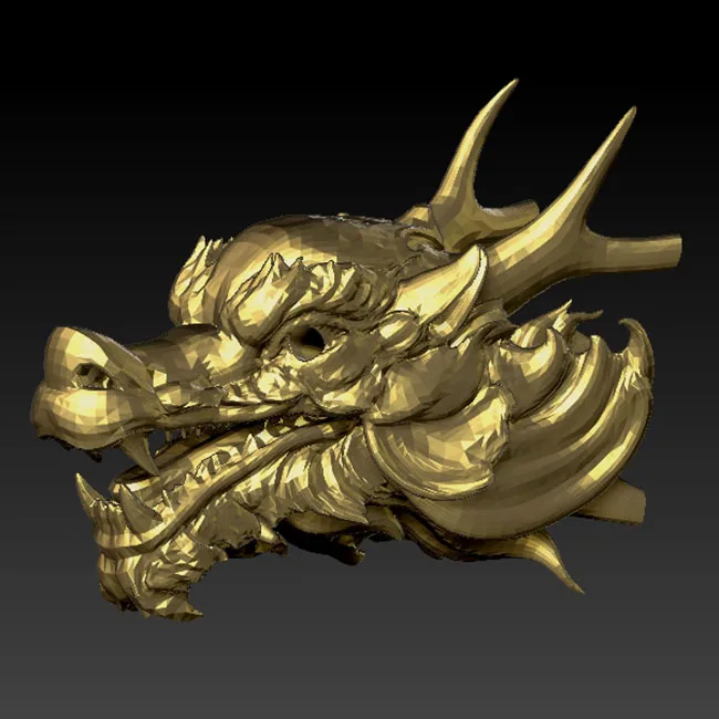 Модель 3d для ЧПУ или принтера в формате STL Dragon Head|Фрезы по дереву| |