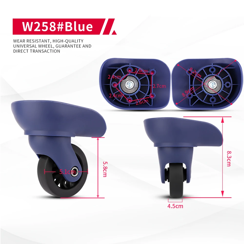 DILONG W258 Luggage accessories universal wheels, trolley case wheels, replacement, silent rollers, repair casters