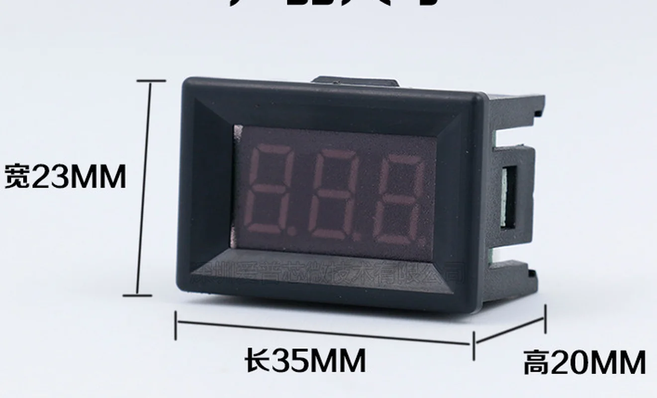 1 шт. Мини цифровой вольтметр постоянного тока 2,4 В до 30V 2-проводной Мини светодиодный Дисплей Напряжение измерительный прибор для тестирования автомобиля Мотоциклетные батареи автомобиля
