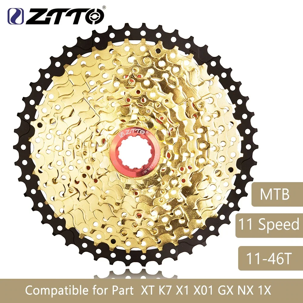 ZTTO горный велосипед MTB 11 скоростная кассета S 46T части велосипеда Золотой Cassete