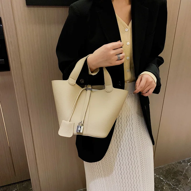 

Luxury Pu Leather Handbags Women Fashion Shoulder Bag High Quality Ladies Bucket Bag Famous Brands Female Small Messenger Bags