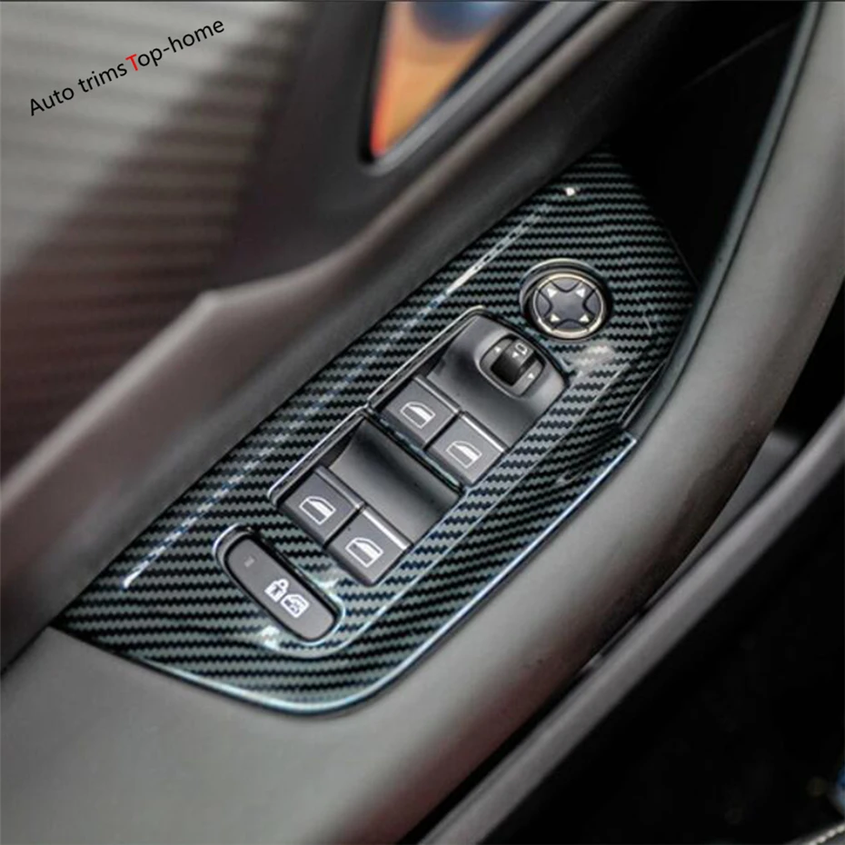 

Stainless Steel Accessories Window Lift Button / Handle Bowl / Shift Gear Decoration Cover Trim Fit For Peugeot 508 2019 - 2021