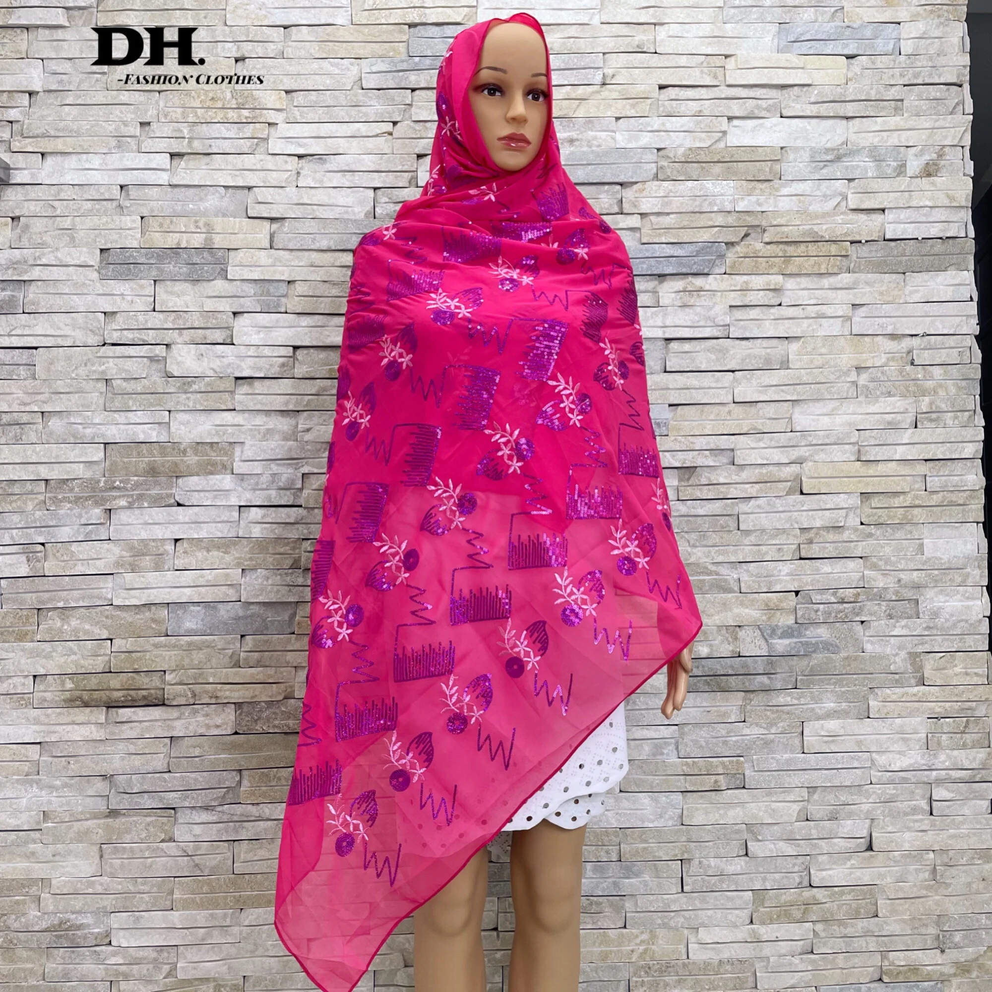 Мусульманский женский хиджаб Африканский шарф высококачественные мягкие