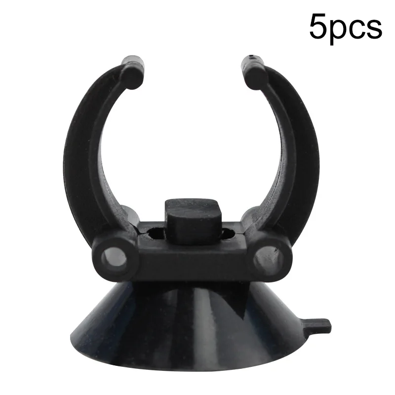 5pcs Aquarium Suction Cups Black Rubber Sucker Clips Holders For Air Line Oxygen Tube Hose Pump Fish Tank Accessories | Дом и сад