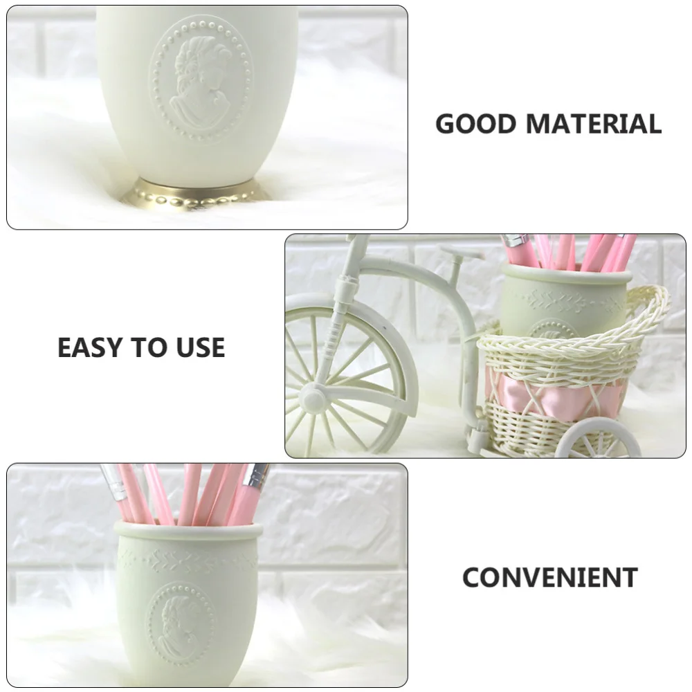 

1pc Pen Container Creative Cosmetic Brush Holder Desktop Sundries Holder
