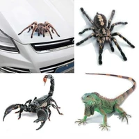 3d animal spider lizard scorpion car sticker vehicle window mirror bumper water resistant high stickiness decal kk1514cm