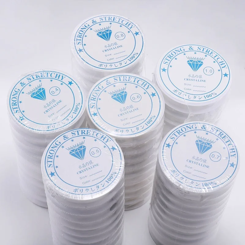 

The New Handmade Elastic Beaded Thread Is Used In Jewelry Making Transparent Crystal Jewelry Stringing DIY Handmade Craft