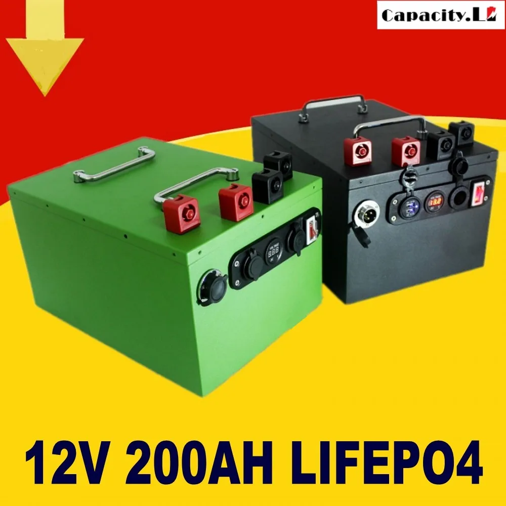 

12V battery lifepo4 200ah 70ah 40ah rechargeable lithium battery 100AH with BMS Used for outdoor engine special car and RV