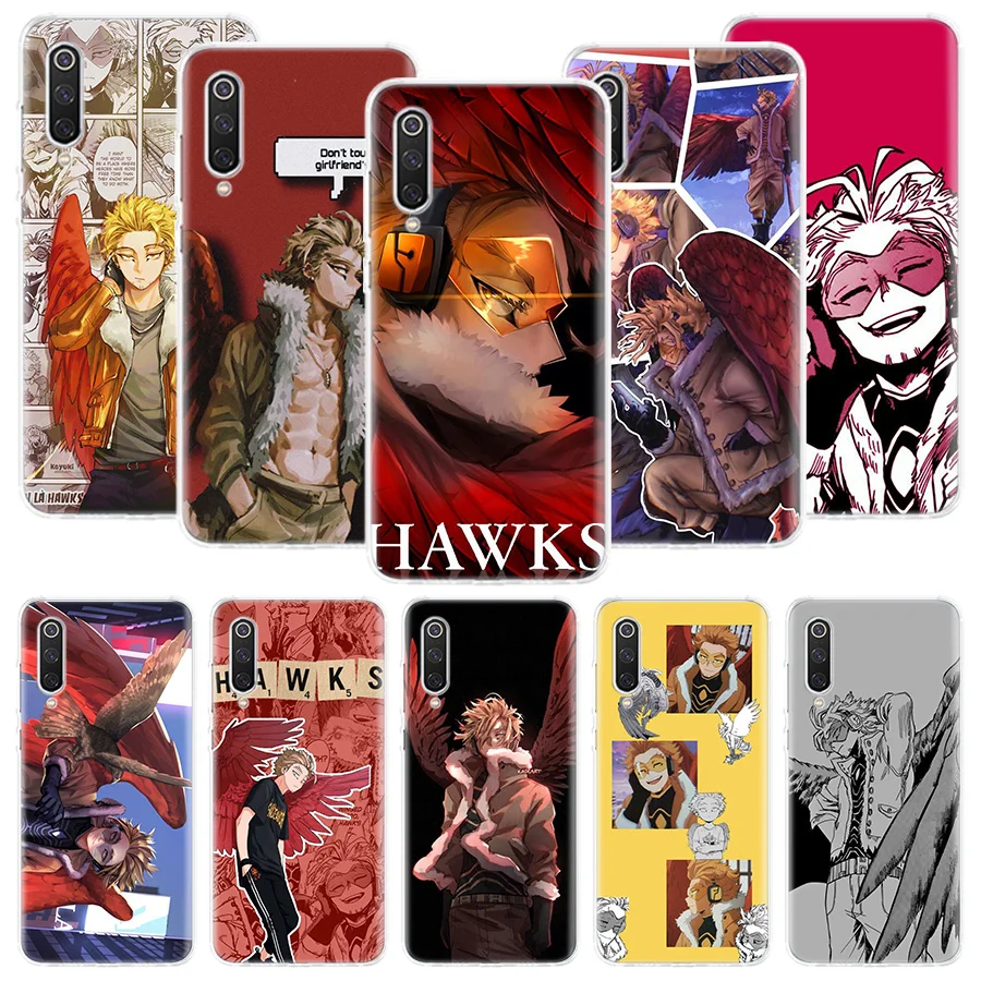 

My Hero Academia Hawks Phone Case For Xiaomi Redmi Note 10 9 8 11 Pro 11T 11S 10S 9S 9A 9C 9T 8T 8A 7 7A 5 Art Pattern Cover
