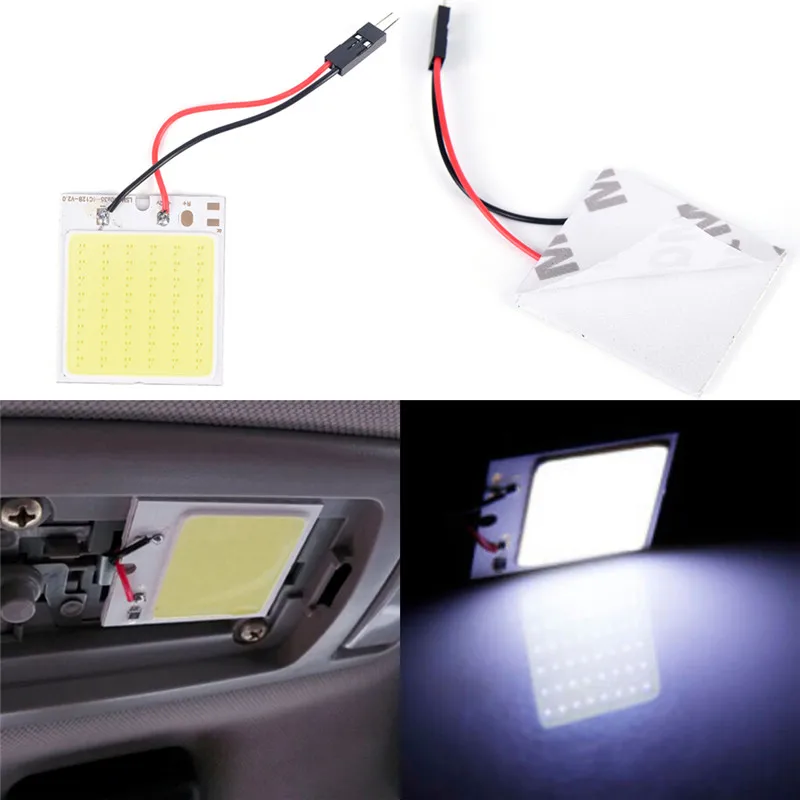 48 SMD COB LED T10 освещение для салона автомобиля купольная лампа + детали 4 Вт 12