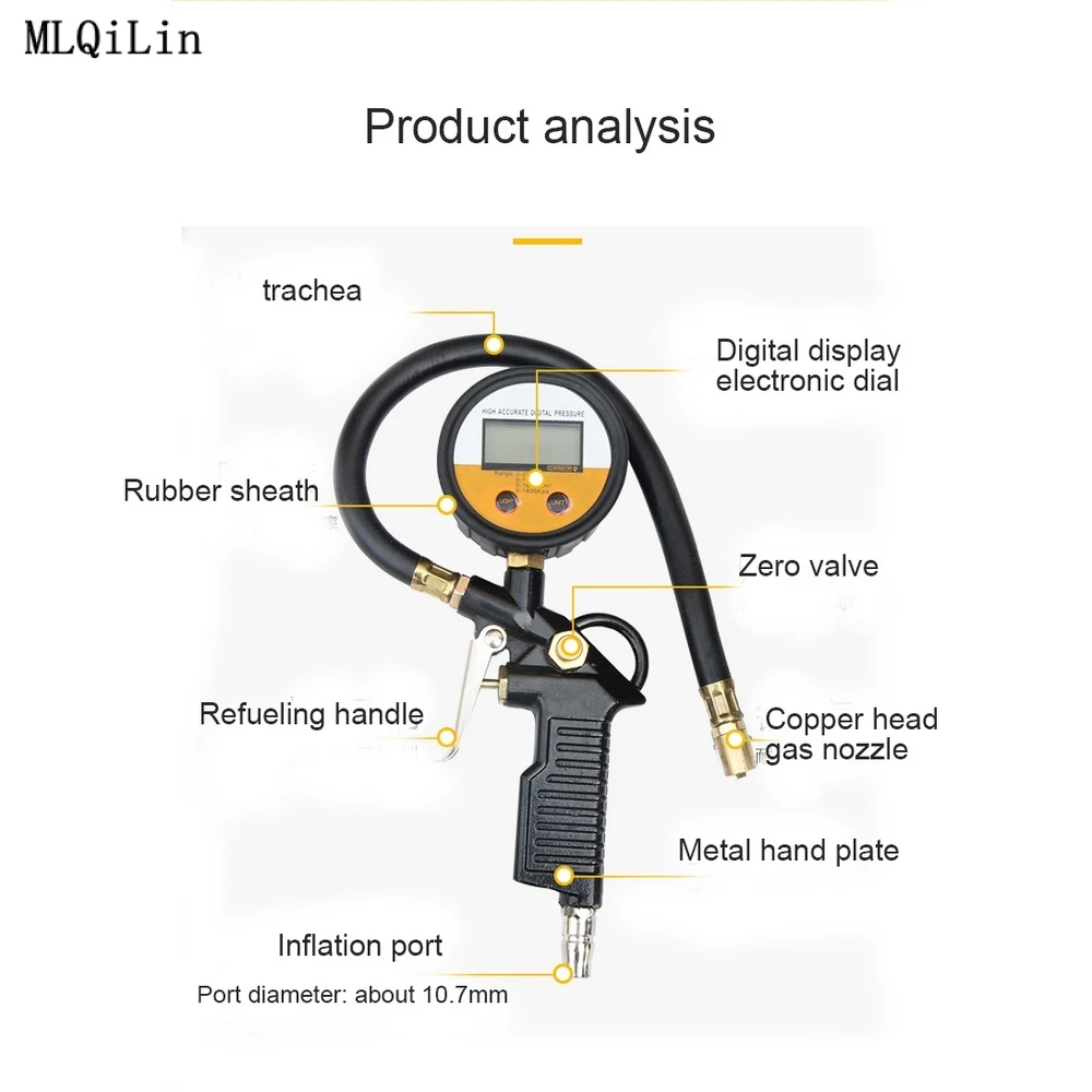 Автомобильный манометр для шин цифровой измеритель давления в шинах